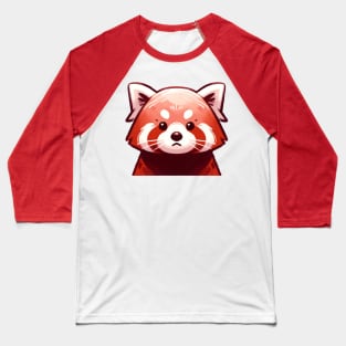 Red Panda's Endearing Stare Baseball T-Shirt